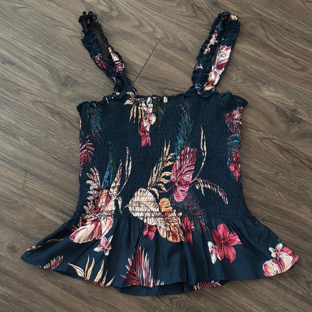 Floral Smocked Women's Top